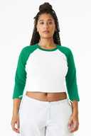 BELLA+CANVAS ®  Women's Micro Rib 3/4 Raglan Baby Tee BC1200
