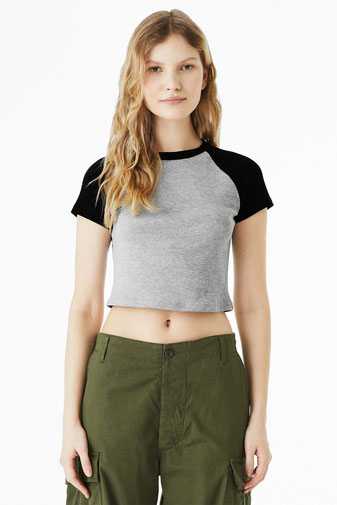 BELLA+CANVAS &#174;  Women's Micro Rib Raglan Baby Tee BC1201