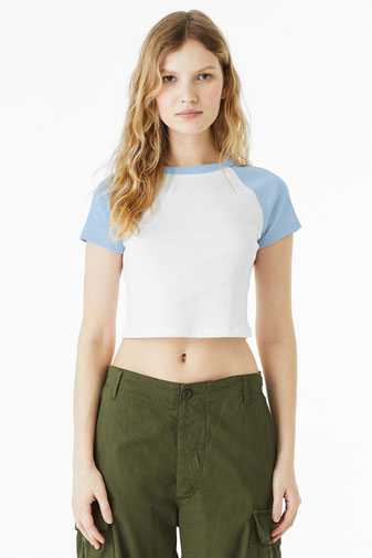 BELLA+CANVAS &#174;  Women's Micro Rib Raglan Baby Tee BC1201