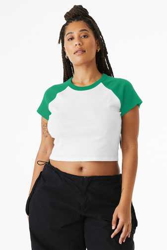 BELLA+CANVAS &#174;  Women's Micro Rib Raglan Baby Tee BC1201