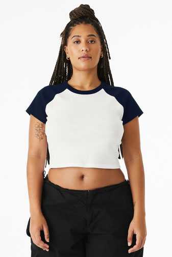 BELLA+CANVAS &#174;  Women's Micro Rib Raglan Baby Tee BC1201