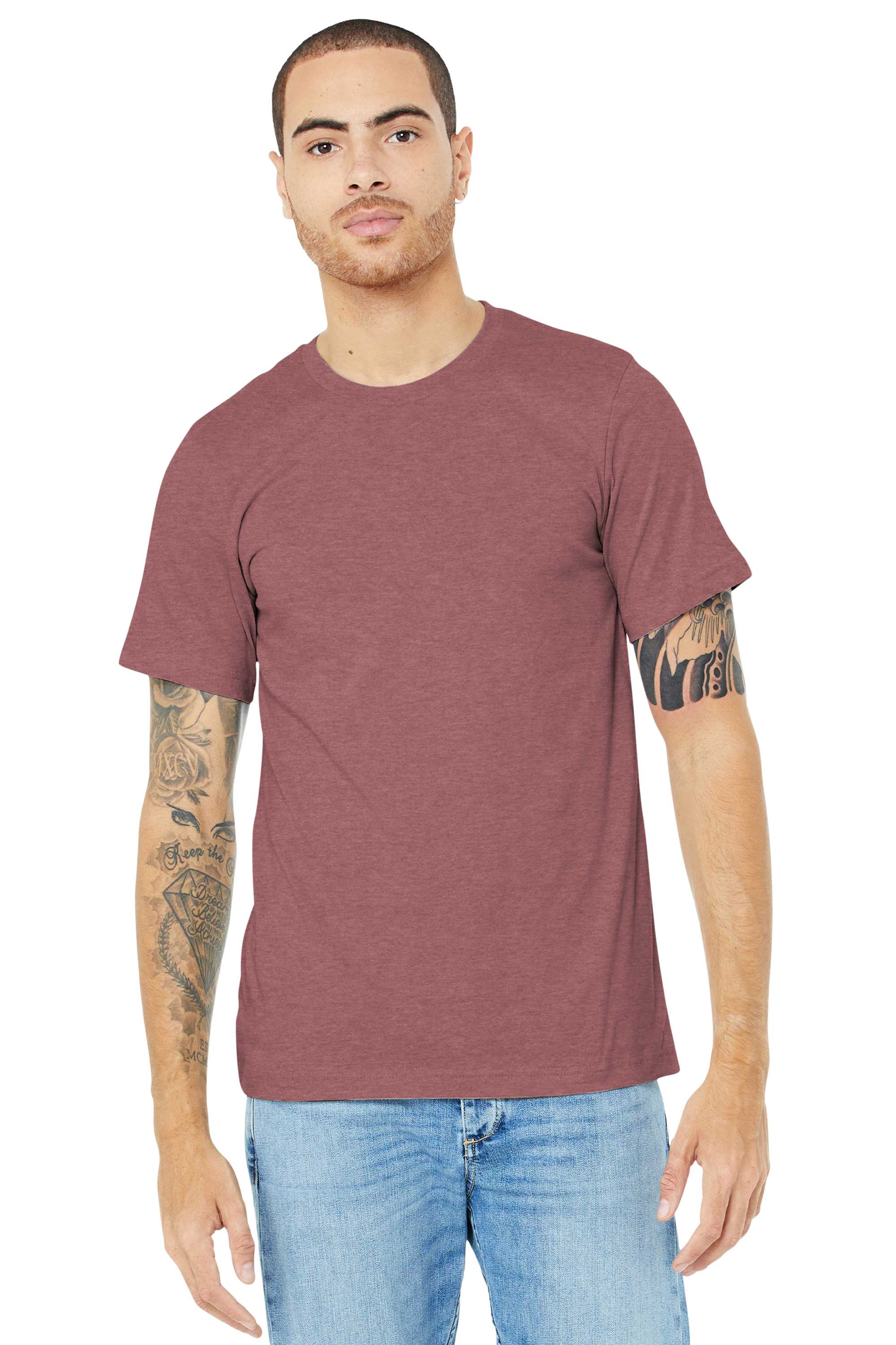 BELLA+CANVAS  ®  Unisex Heather CVC Short Sleeve Tee. BC3001CVC