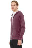 BELLA+CANVAS  ®  Unisex Triblend Full-Zip Lightweight Hoodie. BC3939