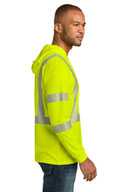 CornerStone ®  ANSI 107 Class 3 Long Sleeve Segmented Tape Hooded Tee CS208