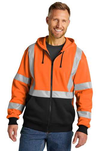 CornerStone &#174;  A107 Class 3 Heavy-Duty Fleece Full-Zip Hoodie CSF300