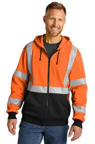 CornerStone ®  A107 Class 3 Heavy-Duty Fleece Full-Zip Hoodie CSF300
