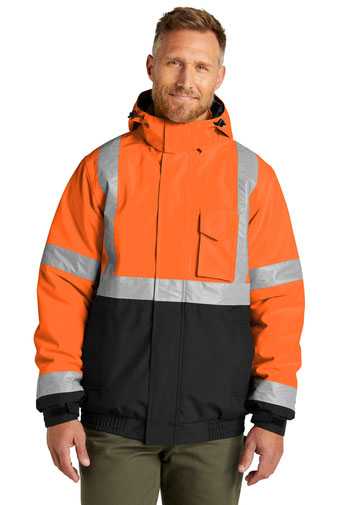 CornerStone &#174;  ANSI 107 Class 3 Economy Waterproof Insulated Bomber Jacket CSJ500
