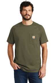 Carhartt Force  ®  Cotton Delmont Short Sleeve T-Shirt. CT100410