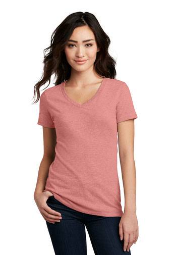 District ®  Women's Perfect Blend ®  V-Neck Tee. DM1190L