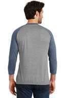 District  ®  Perfect Tri ®  3/4-Sleeve Raglan. DM136