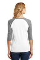 District ®  Women's Perfect Tri ®  3/4-Sleeve Raglan. DM136L