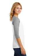 District ®  Women's Perfect Tri ®  3/4-Sleeve Raglan. DM136L