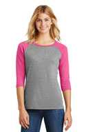 District ®  Women's Perfect Tri ®  3/4-Sleeve Raglan. DM136L