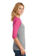 District ®  Women's Perfect Tri ®  3/4-Sleeve Raglan. DM136L