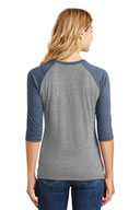 District ®  Women's Perfect Tri ®  3/4-Sleeve Raglan. DM136L