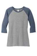 District ®  Women's Perfect Tri ®  3/4-Sleeve Raglan. DM136L