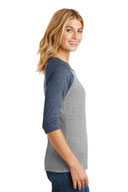 District ®  Women's Perfect Tri ®  3/4-Sleeve Raglan. DM136L