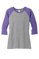 District ®  Women's Perfect Tri ®  3/4-Sleeve Raglan. DM136L
