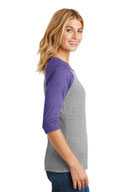 District ®  Women's Perfect Tri ®  3/4-Sleeve Raglan. DM136L
