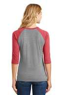District ®  Women's Perfect Tri ®  3/4-Sleeve Raglan. DM136L