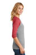 District ®  Women's Perfect Tri ®  3/4-Sleeve Raglan. DM136L