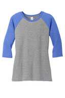 District ®  Women's Perfect Tri ®  3/4-Sleeve Raglan. DM136L