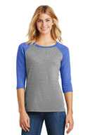 District ®  Women's Perfect Tri ®  3/4-Sleeve Raglan. DM136L