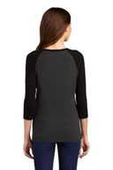 District ®  Women's Perfect Tri ®  3/4-Sleeve Raglan. DM136L