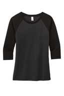 District ®  Women's Perfect Tri ®  3/4-Sleeve Raglan. DM136L
