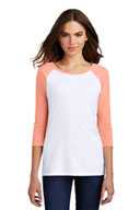 District ®  Women's Perfect Tri ®  3/4-Sleeve Raglan. DM136L