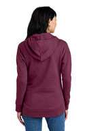 District  ®  Women's Perfect Weight  ®  Fleece Drop Shoulder Full-Zip Hoodie DT1104