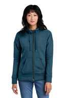 District  ®  Women's Perfect Weight  ®  Fleece Drop Shoulder Full-Zip Hoodie DT1104