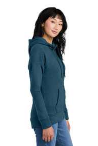 District  ®  Women's Perfect Weight  ®  Fleece Drop Shoulder Full-Zip Hoodie DT1104