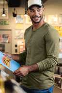District ®  Perfect Tri ®  Long Sleeve Henley DT145