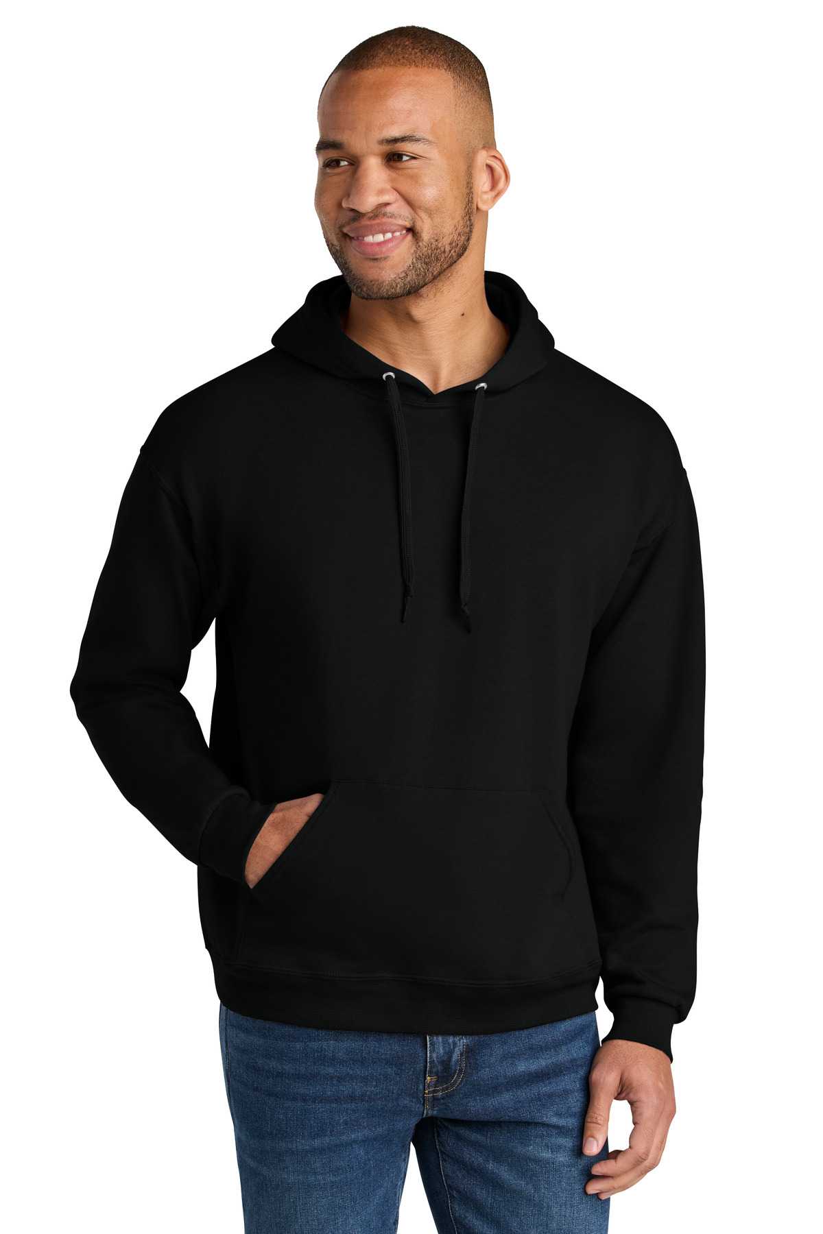 Jerzees Ultimate ™  Unisex CVC Ring Spun Hooded Sweatshirt IC49M