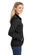 Port Authority Ladies Sweater Fleece Jacket. L232