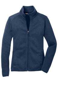 Port Authority Ladies Sweater Fleece Jacket. L232