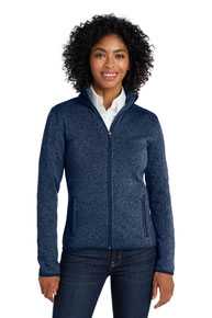 Port Authority Ladies Sweater Fleece Jacket. L232