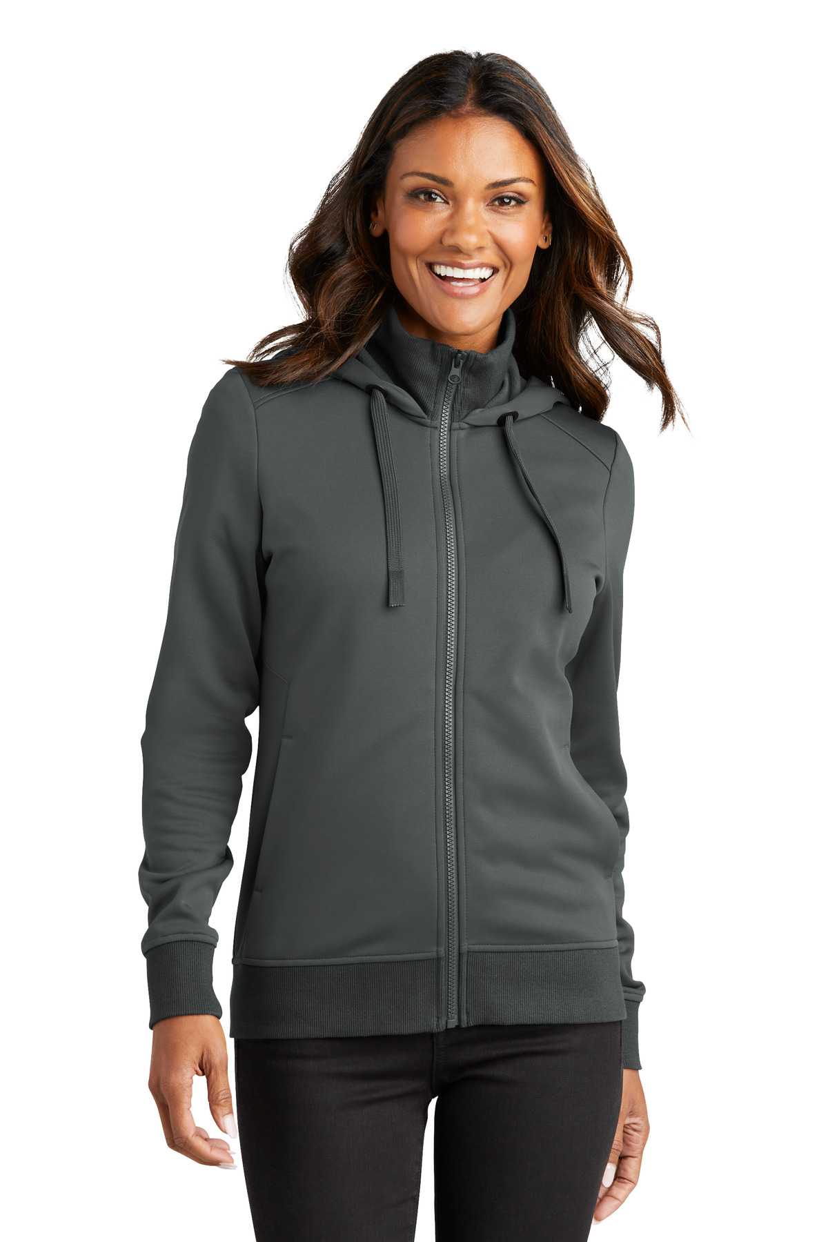 Port Authority &#174;  Ladies Smooth Fleece Hooded Jacket L814