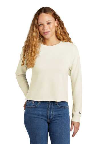 New Era ®  Ladies Tri-Blend Fleece Crop Crew LNEA514
