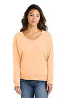 Port & Co ®  Ladies Beach Wash ®  Garment-Dyed V-Neck Sweatshirt LPC098V