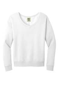 Port & Company ®  Ladies Beach Wash ®  Garment-Dyed V-Neck Sweatshirt LPC098V