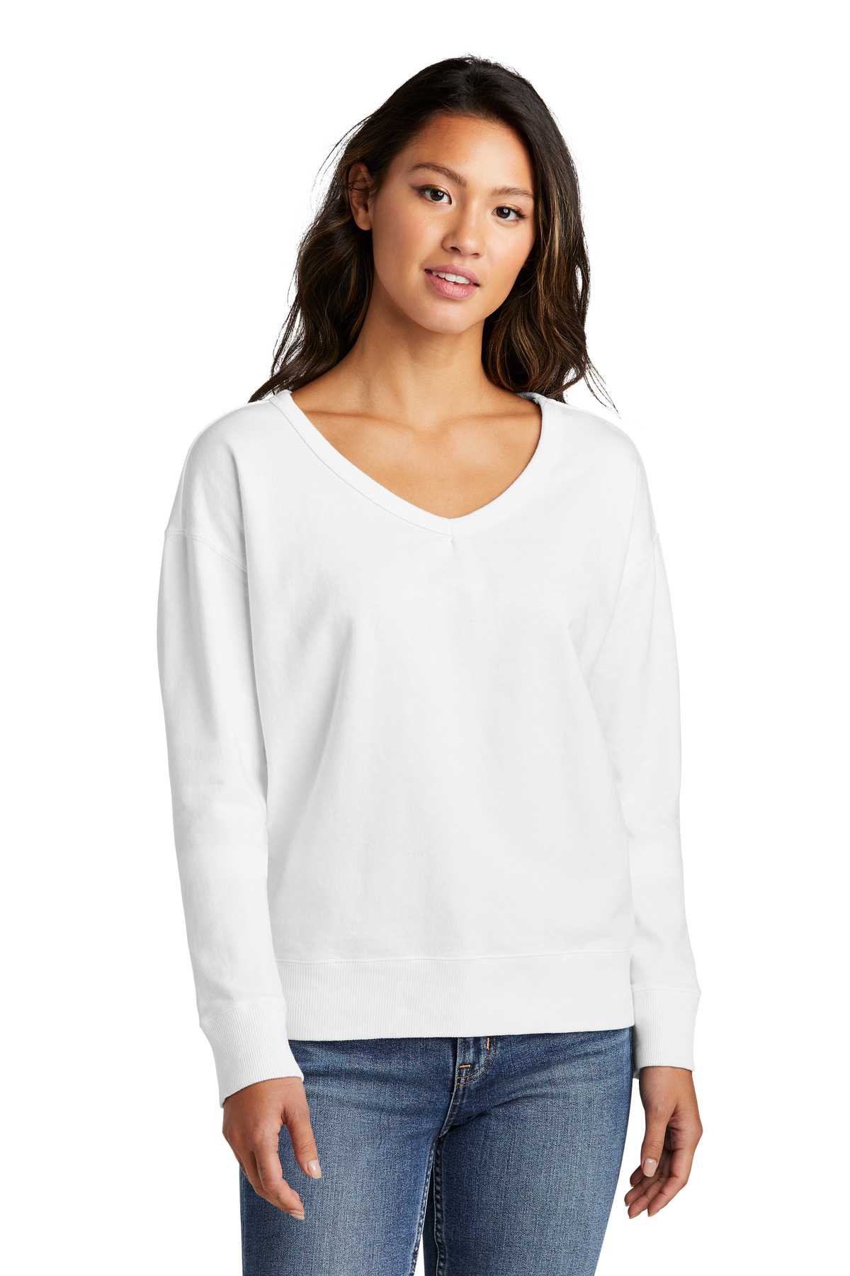 Port & Company ®  Ladies Beach Wash ®  Garment-Dyed V-Neck Sweatshirt LPC098V