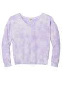 Port & Co ®  Ladies Beach Wash ®  Cloud Tie-Dye V-Neck Sweatshirt LPC140V