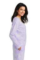 Port & Co ®  Ladies Beach Wash ®  Cloud Tie-Dye V-Neck Sweatshirt LPC140V