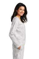 Port & Co ®  Ladies Beach Wash ®  Cloud Tie-Dye V-Neck Sweatshirt LPC140V