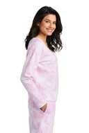 Port & Co ®  Ladies Beach Wash ®  Cloud Tie-Dye V-Neck Sweatshirt LPC140V