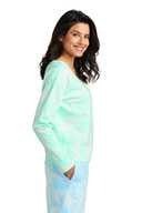Port & Co ®  Ladies Beach Wash ®  Cloud Tie-Dye V-Neck Sweatshirt LPC140V