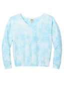 Port & Co ®  Ladies Beach Wash ®  Cloud Tie-Dye V-Neck Sweatshirt LPC140V