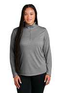 Sport-Tek  ®  Ladies PosiCharge  ®  Tri-Blend Wicking 1/4-Zip Pullover. LST407